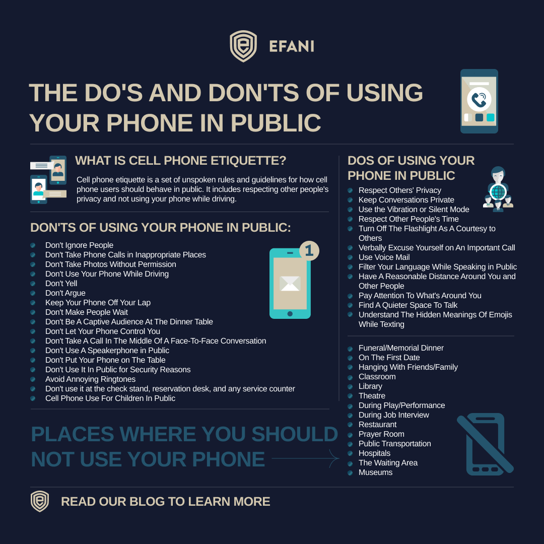 Cell Phone Etiquette The Do's And Don'ts of Using Phone in Public
